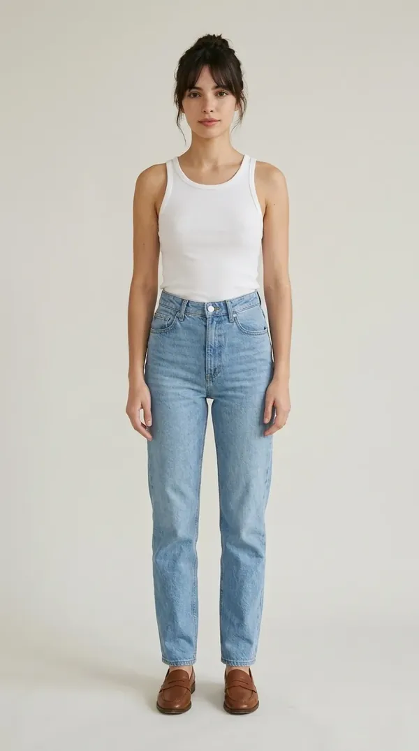 Clara, modelo virtual da Veste Moda, em foto de estúdio
