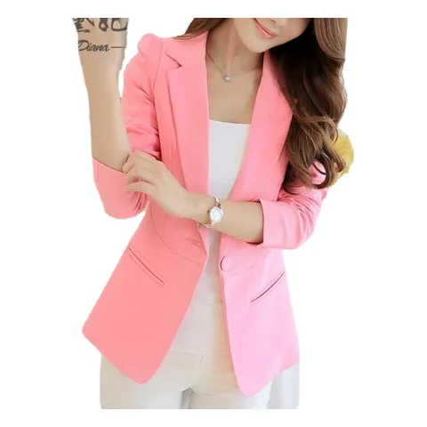 Blazer slim aberto de manga longa